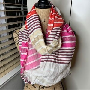 Vince Camuto Striped Infinity Scarf